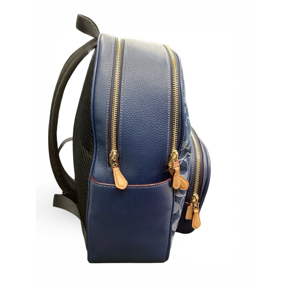 Coach Court Backpack Signature Denim - Picture 2 of 7